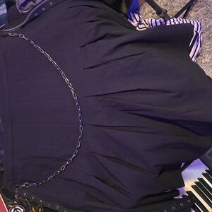 Black skirt with chain
